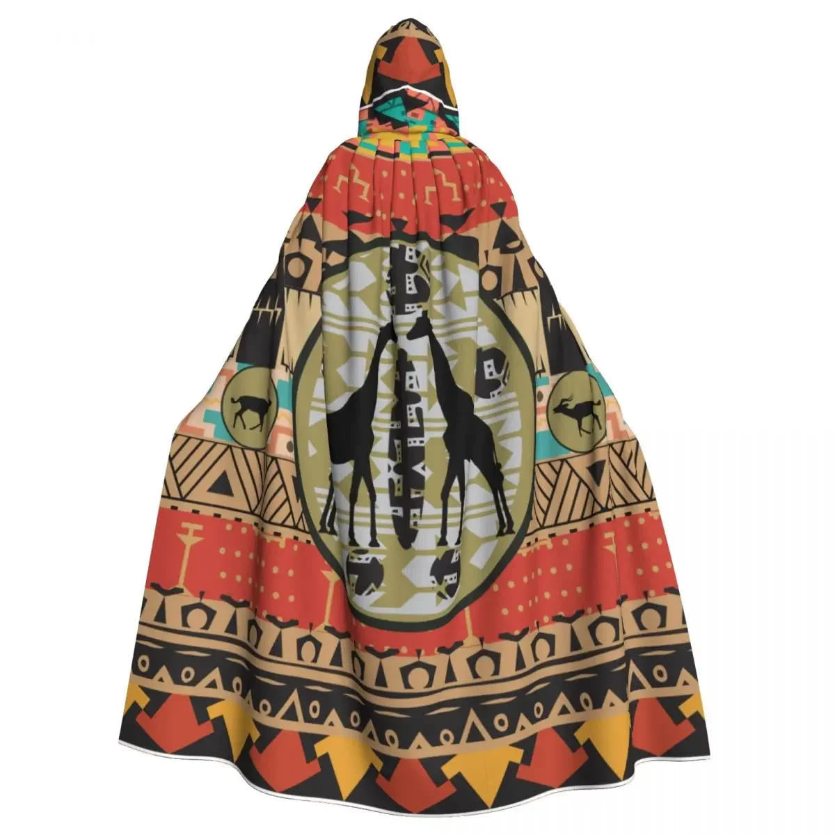 African Unisex Witch Party Reversible Hooded Adult Vampires Cape