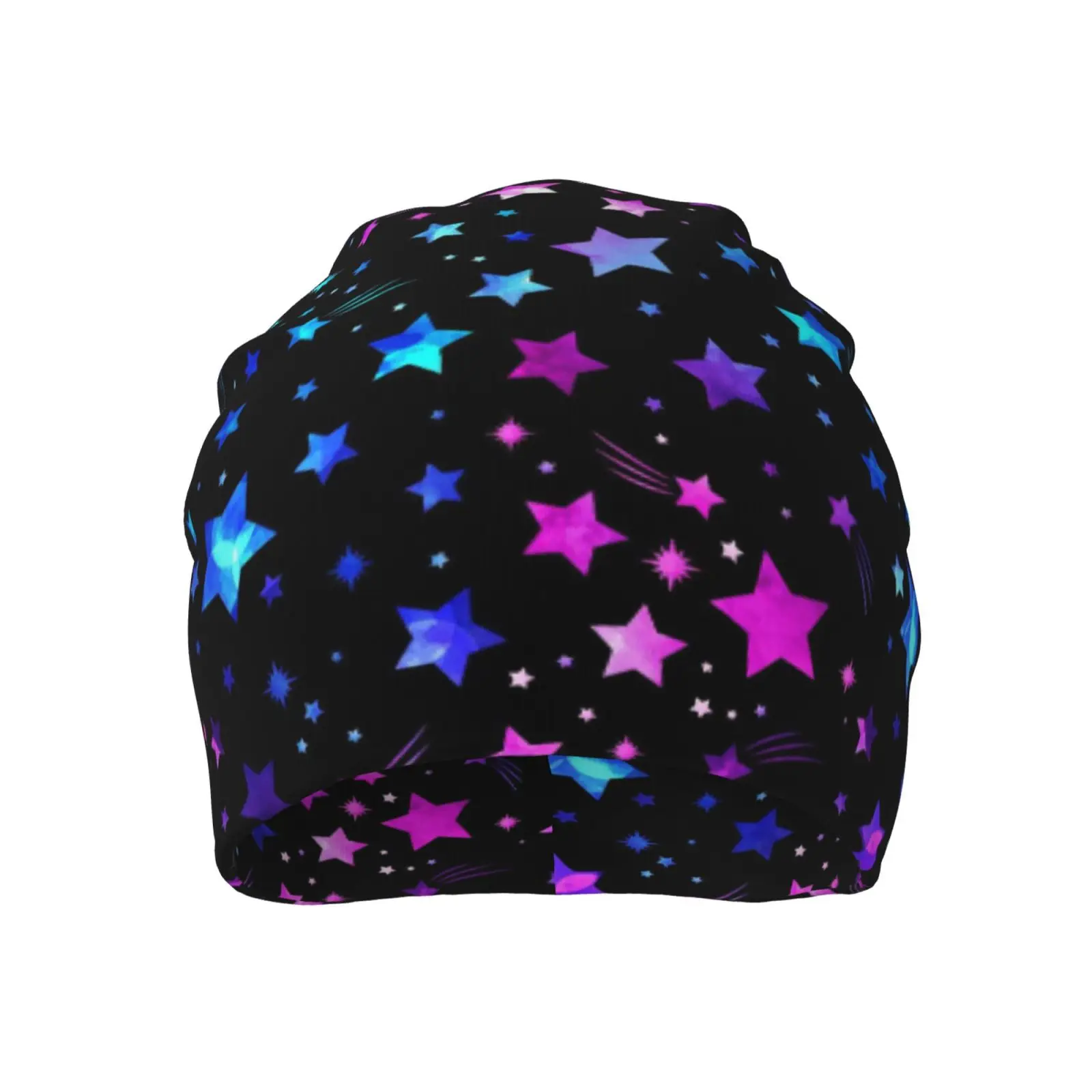 Men Women Fashion Stars Printed Beanies Skullies Soft Baggy Stretch Knitted Hats Unisex Infinity Scarf Head Wrap Caps