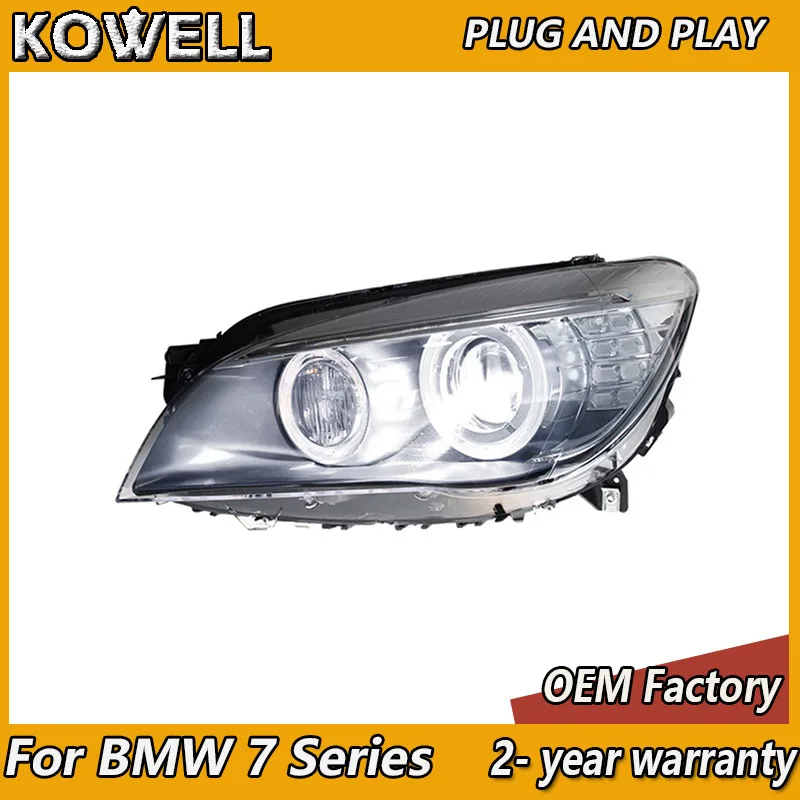 Stylizacja samochodu dla BMW F02 lampa czołowa 2009-2015 BMW 7 Series reflektory 730i 735i 740i 750i 760i kierunkowskazy DRL niskie światła drogowe