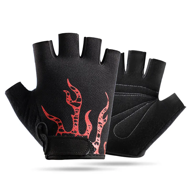 

1 Pair Of Summer Season Men's And Women's Outdoor Sports Cycling, Hiking, Fishing, Anti Slip, Breathable Half Finger Gloves