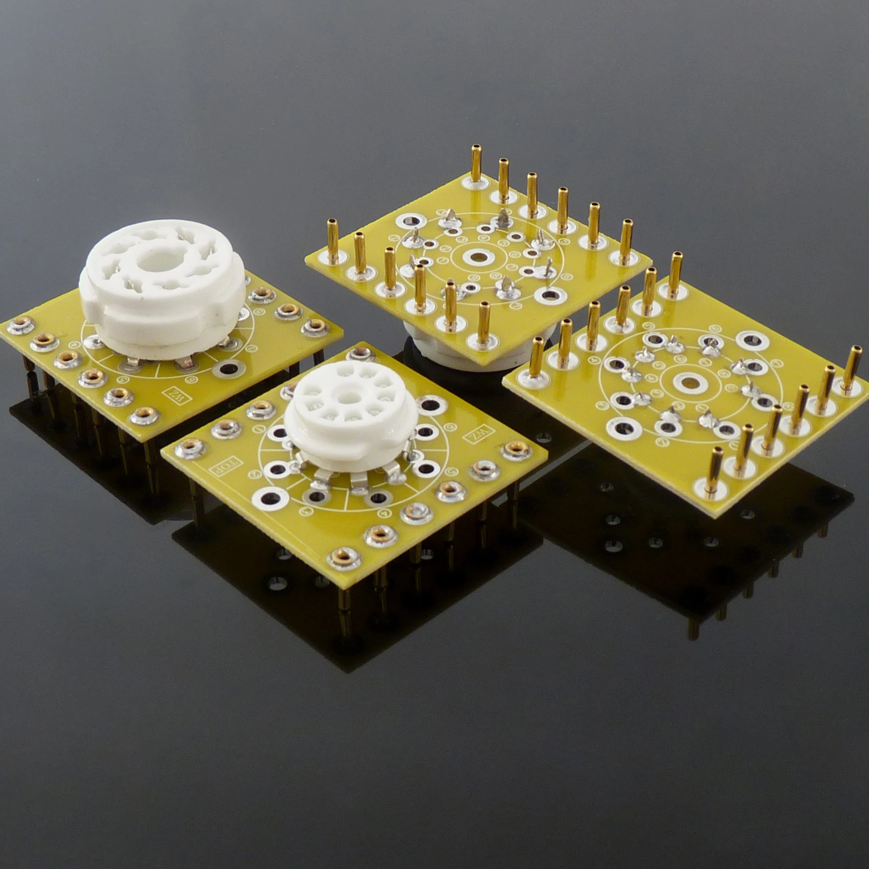 Electronic tube bile preamplifier 8-pin tube  9-pin tube holder scaffolding component board resistance-capacitance component