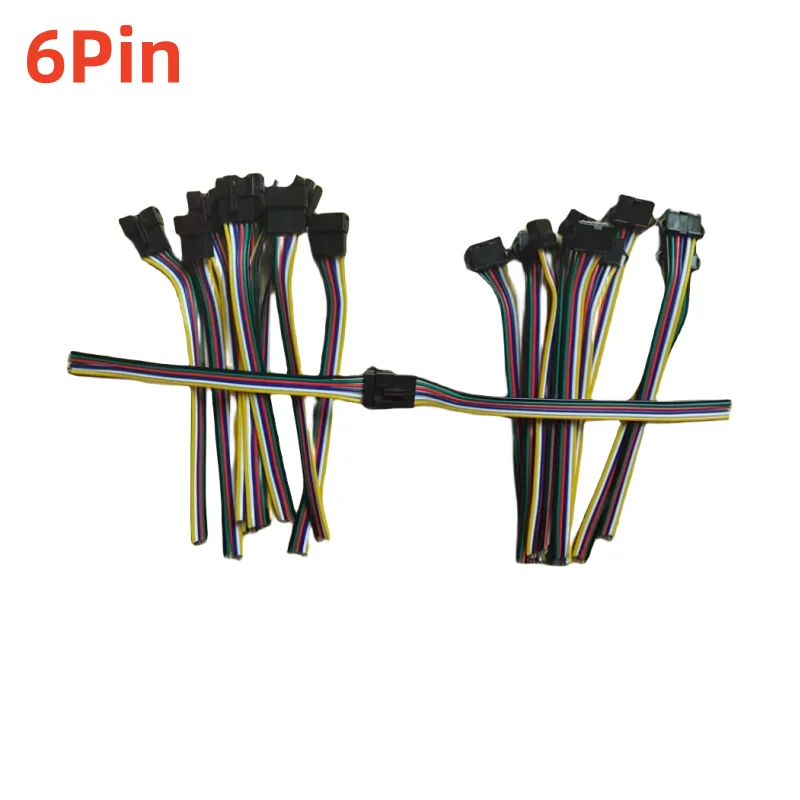 2pin 3pin 4pin 5pin Led Connector Man Vrouw Jst Sm 2 3 4 5 Pin Plug Connector Draad Pigtail Kabel voor Led Strip Licht Tape