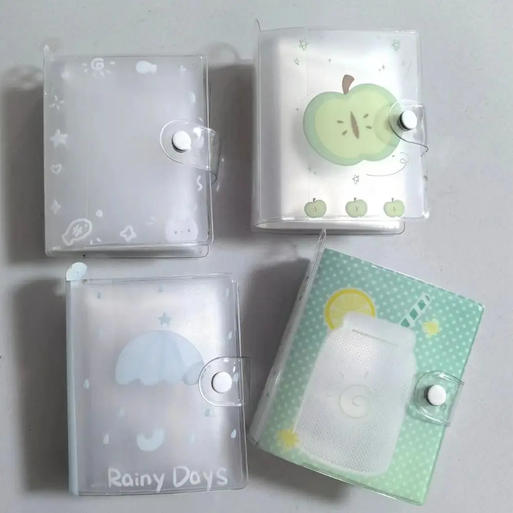 High Quality M5 3 inch Photocards Holder Transparent Rain Series Idol Card Collection Binder Loose Leaf Picture Storage Booklet