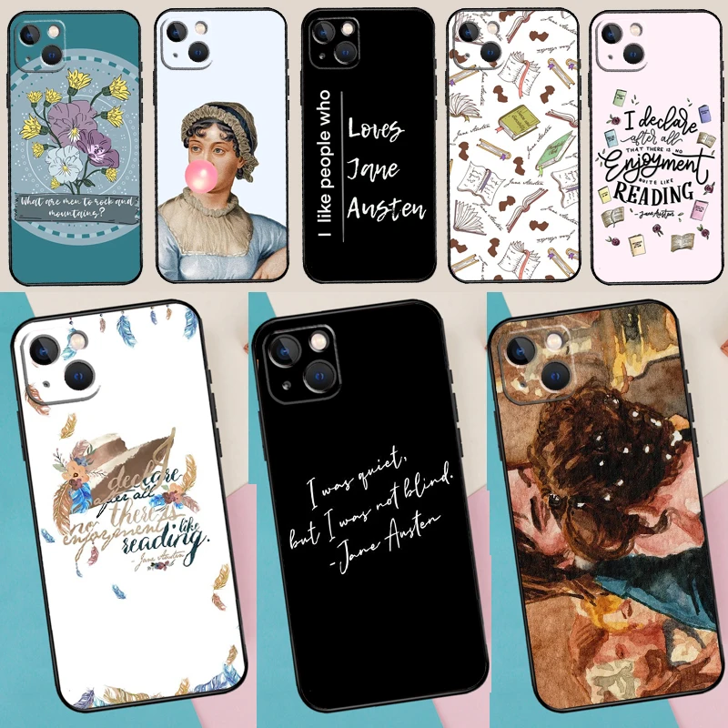 Pride And Prejudice Jane Austen For iPhone 14 12 13 Pro X XS XR 7 8 Plus 11 Pro Max SE2 Funda Coque Capa Full Cover