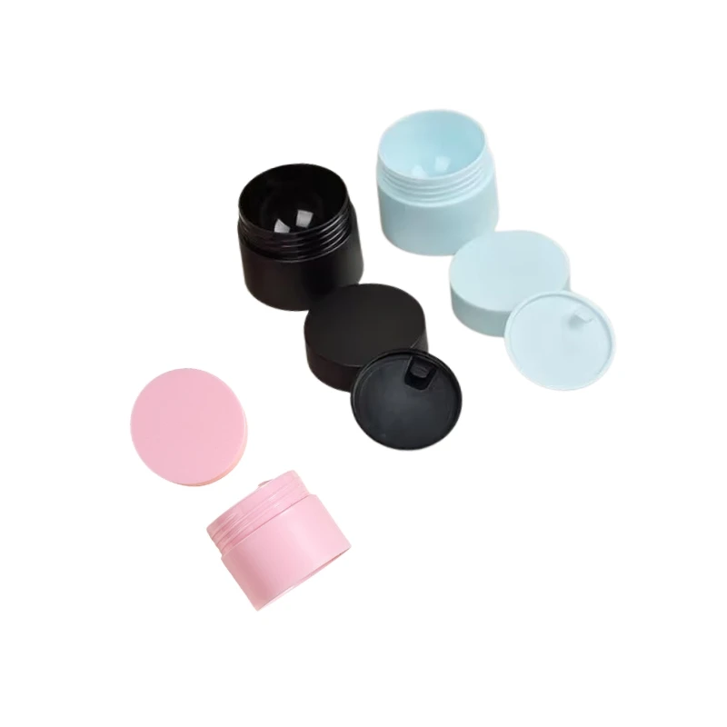 30 Uds 5g 15g 30g 50g tarro de crema de plástico colorido contenedores cosméticos rellenables redondos para loción crema facial maquillaje almacenamiento de viaje