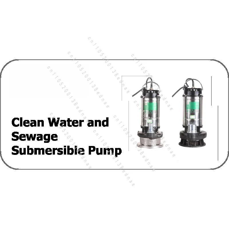 Household Submersible Pump 1 Inch 220V Small Suction Pump High Lift Household Well Water Agricultural Clear Water Sewage Pump