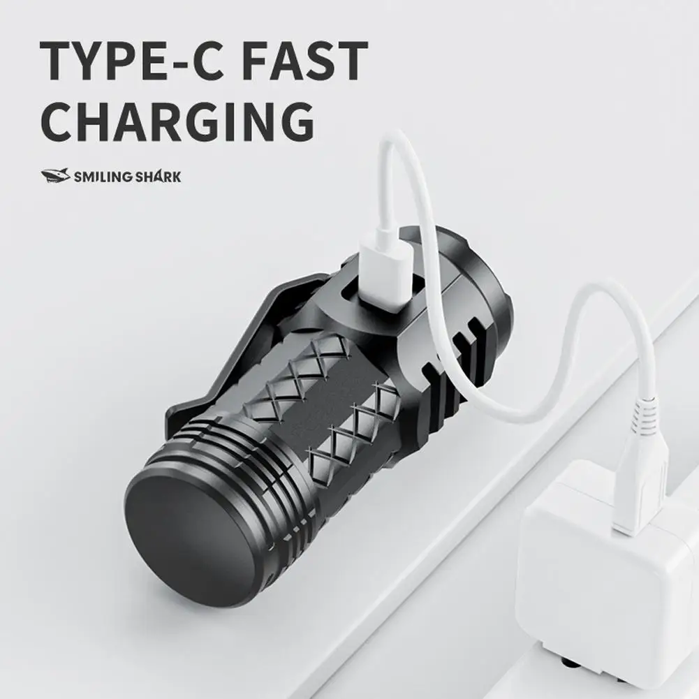 Mini Rechargeable LED Flashlight Bright Pocket Torch for Outdoor Camping Hiking Home Emergency Use Compact Portable Light