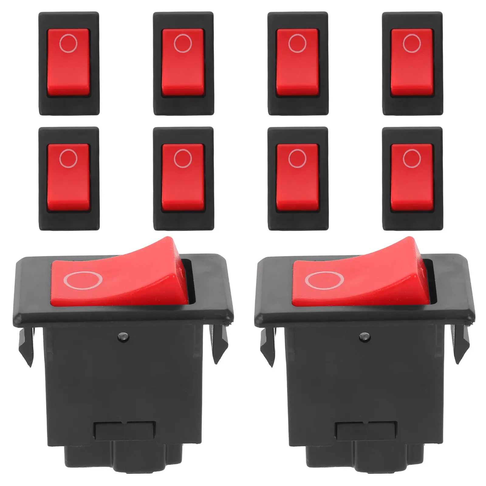 

10 шт. переключателей для кондиционеров грузовиков, малые электрические выключатели, кнопки управления вентилятором и отключением компрессора