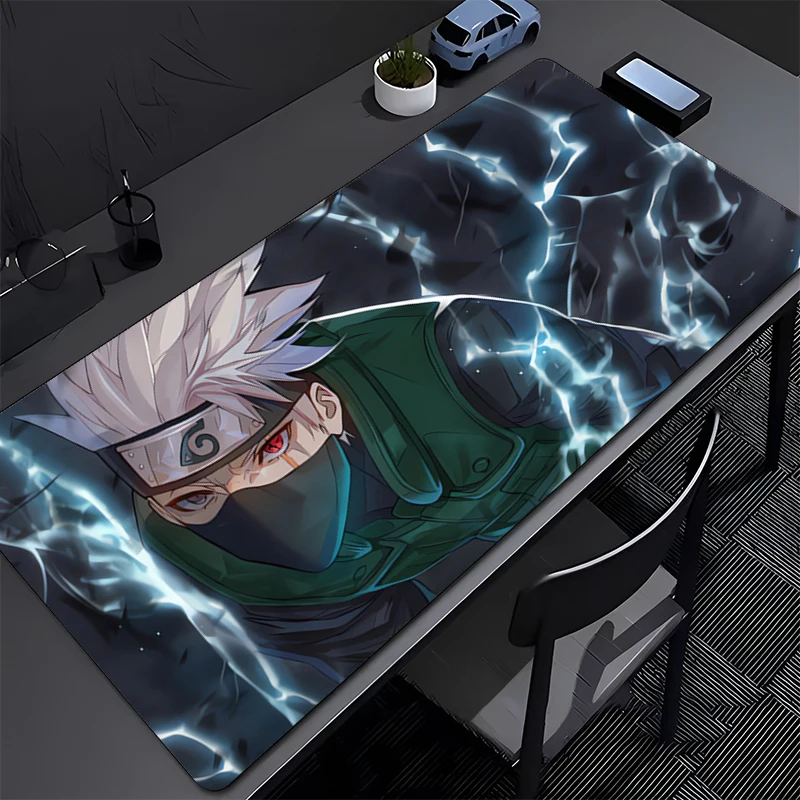 Mouse pad grande naruto hatake kakashi gamer teclado almofadas protetor de mesa de jogos laptops mousepad deskmat pc tapete mousepad