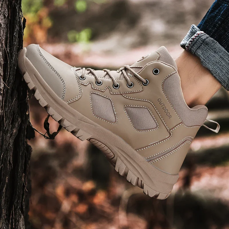 

Outdoor Hiking Shoes Men Boots Breathable Durable Breathable Ankle Boots Lace-up Comfortable Casual Sports Shoes Men