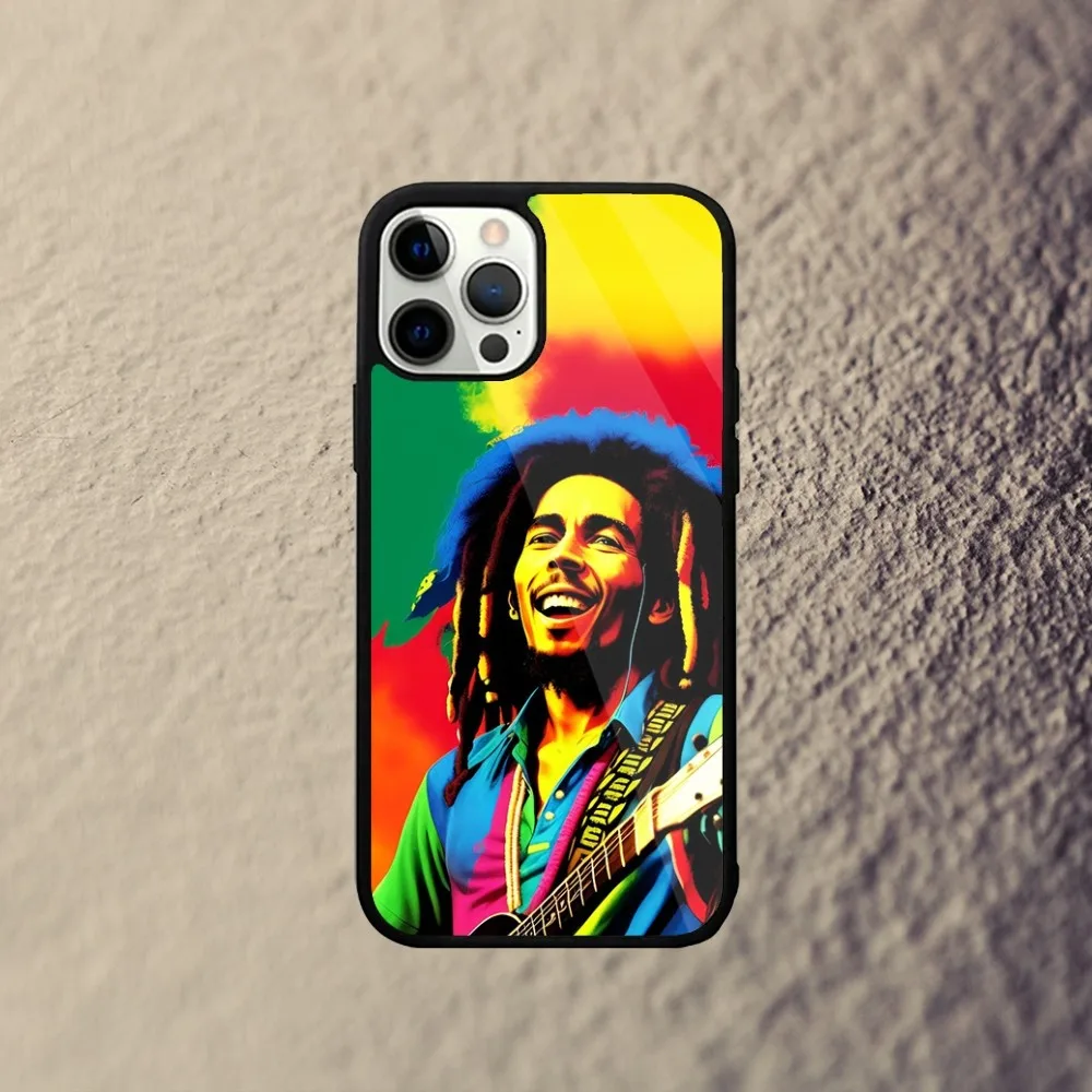 Bob Marley Rasta Lion Phone Case For iPhone 15,14,13,12,11,Plus,Pro,Max Mini Magsafe Magnetic Wireless Charging