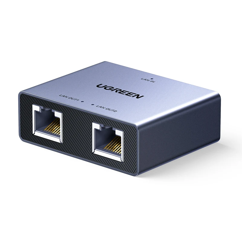 UGREEN Ethernet Splitter 1000Mbps Ethernet Splitter 1 to 2, Plug and Play, 2 Devices Simultaneously Networking