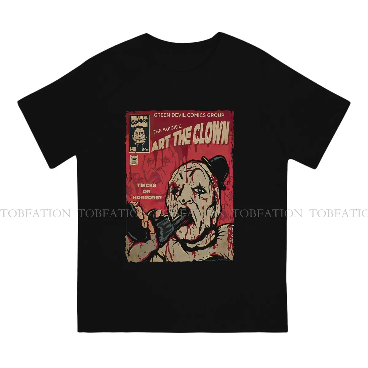 Mister Nice Clown Terrifier Movie Halloween Tshirt Graphic Punk T shirt Streetwear Homme Pure Cotton Ofertas Tees Tops