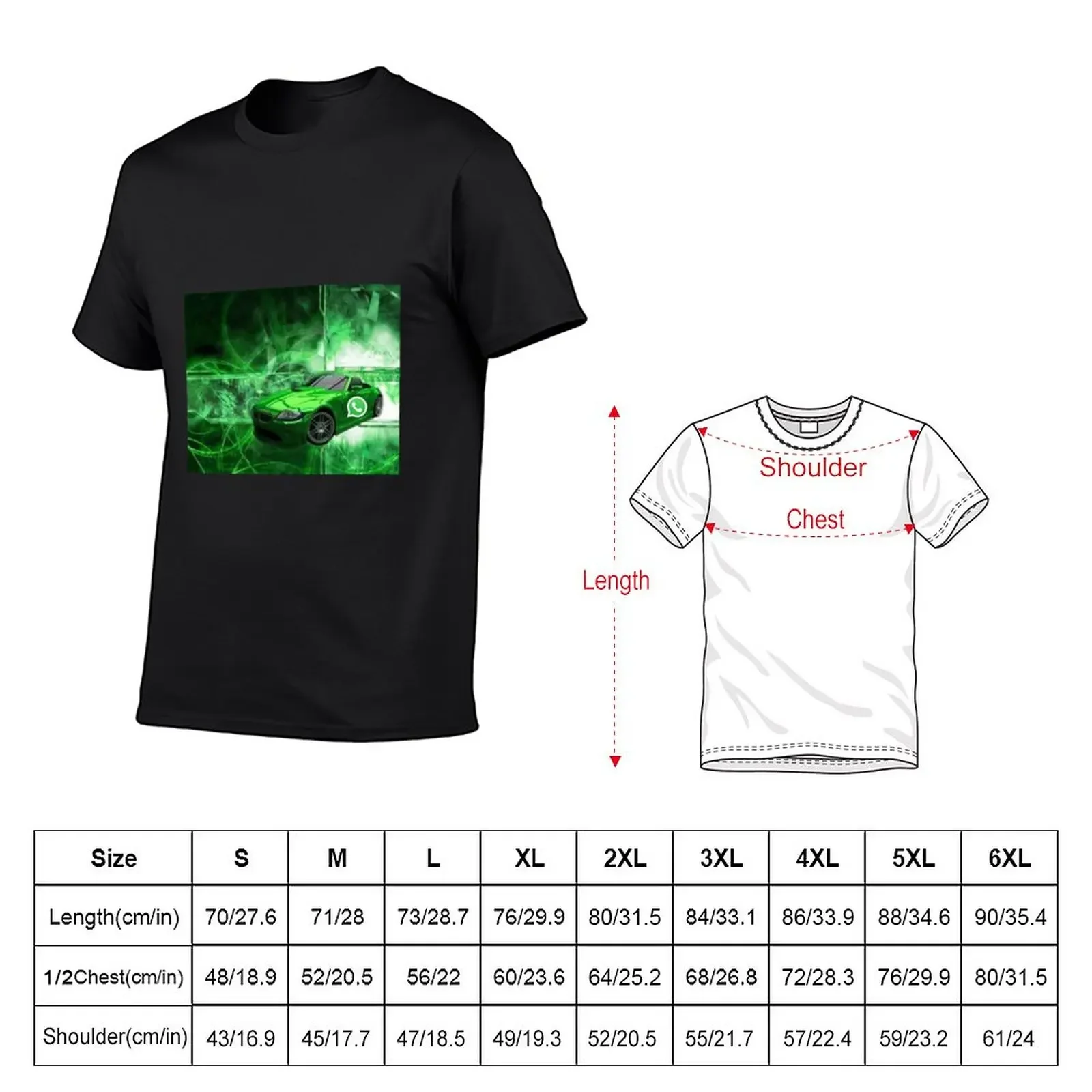 New whatsapp drip car T-Shirt tops summer clothes plus size t shirts fruit of the loom mens t shirts