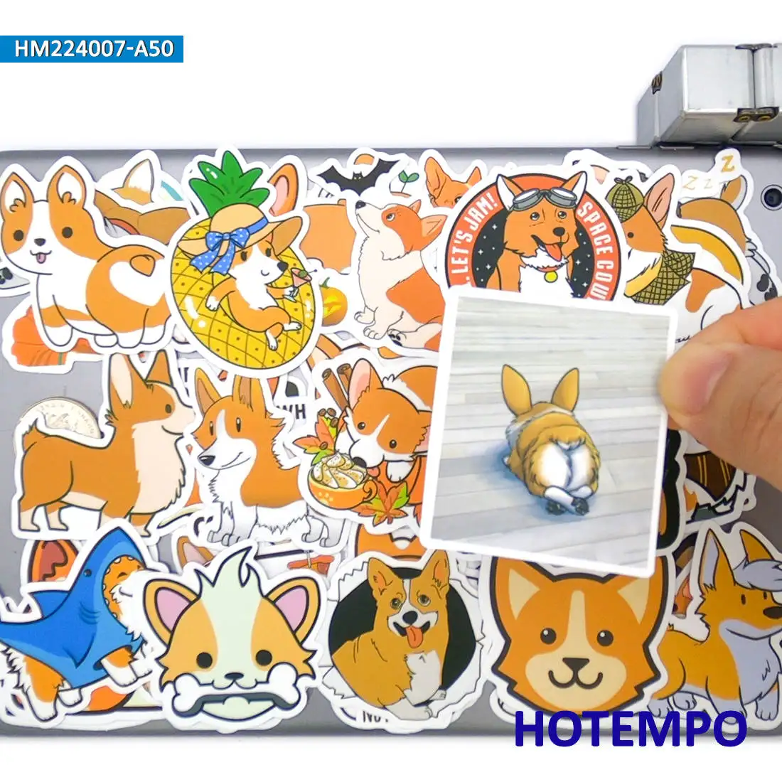 20/30/50PCS Welsh Corgi Pembroke Stickers Cute Cartoon Dog Animal Decals for Kid Scrapbook Cup Bike Phone Laptop Luggage Sticker