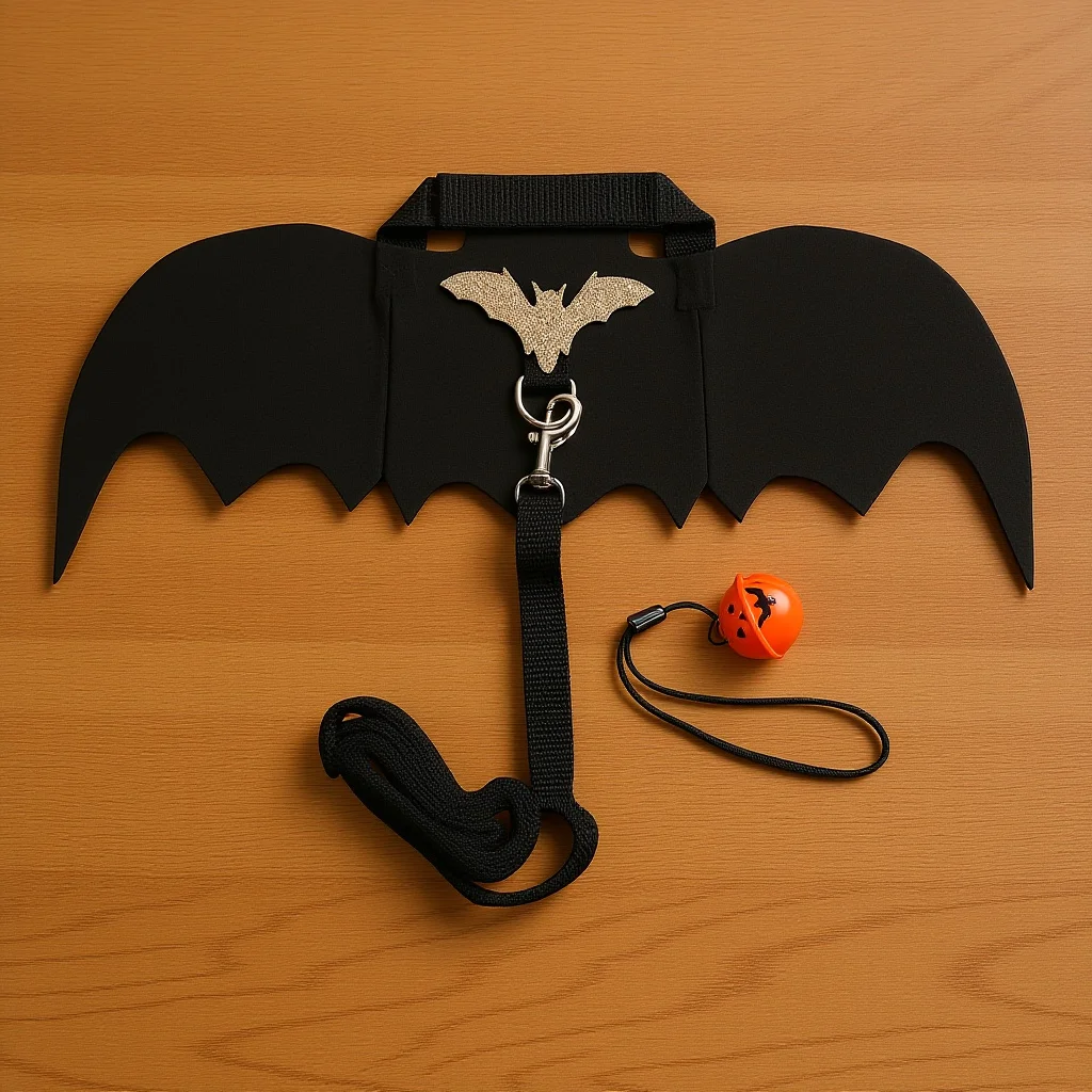 1 مجموعة 1 مجموعة من أجنحة الخفافيش الحيوانات الأليفة زي هالوين أرنب الملابس الأرنب الجناح الزخرفية تسخير صغير الحيوانات الأليفة الجناح أرنب الملحقات