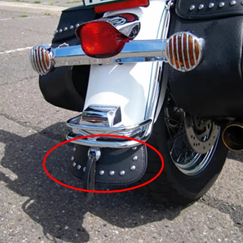Motorcycle Universal Rivets Tassesl Front Fender Flap Rear Mudguard Cover For Harley Sportster Softail Dyna Touring Street Glide