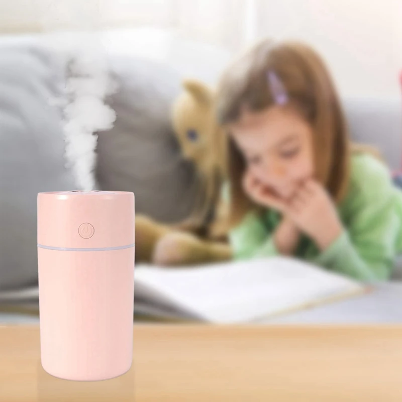 Small Portable Colorful Humidifier 250ML Water Volume 2 Mist Modes Super Quiet Humidifiers For Car Office Room Bedroom