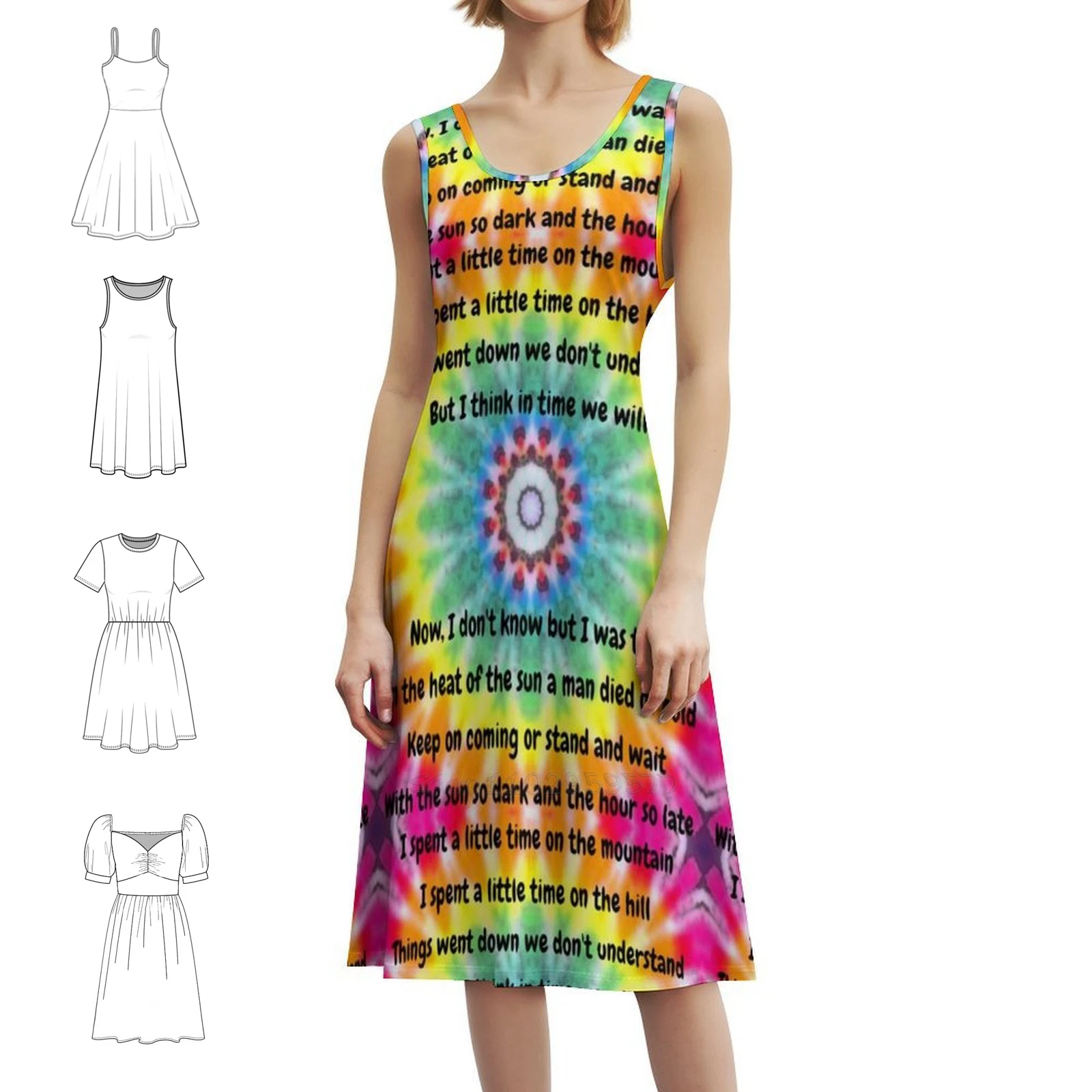 جديد سبيدواي بوجي المرأة الهيب هوب الشارع الشهير فستان جرافيك طباعة ملابس للنادي مساعدة على الطريق جيري غارسيا الهبي فستان