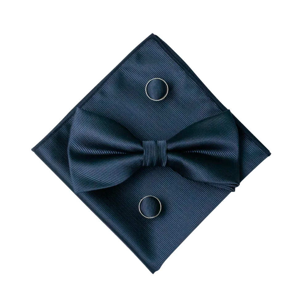EASTEPIC Karamellfarbenes Fliege-Set mit Twill-Einstecktuch und hochwertigen Manschettenknöpfen – Klassisches Accessoire für Herren in Unifarbe – Geburtstagsgeschenk – Detail 9