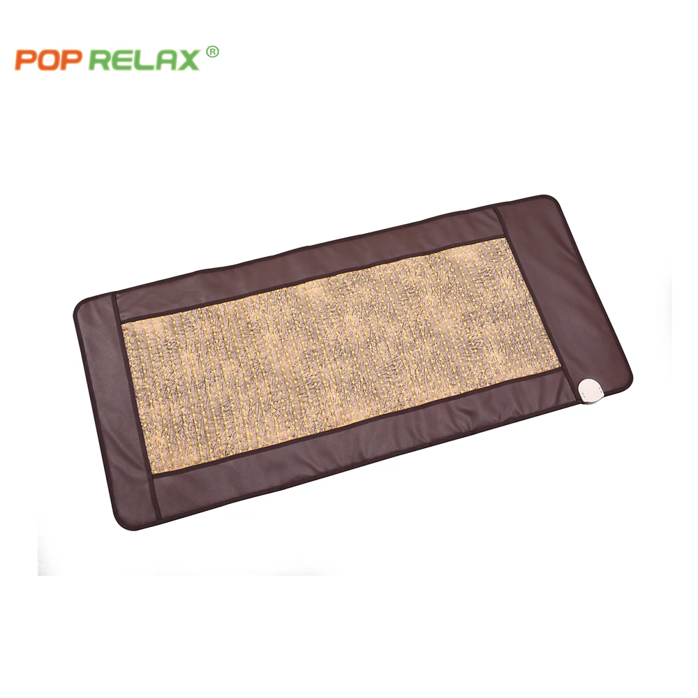 Korean Best Far Infrared  Heating Pad Electric Thermal Jade Tourmaline Mattress Price Heated Stone Massage Mat