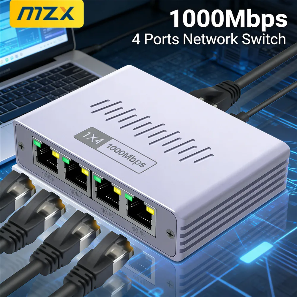 Mzx 4 Ports 1000M G…
