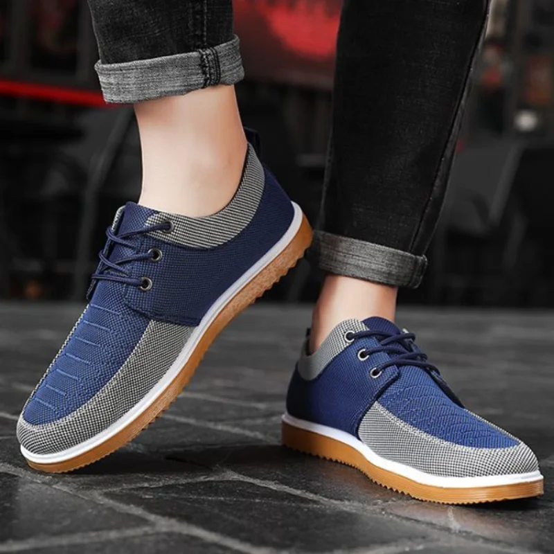 Spring Autumn Male Shoe Canvas New In Men's Casual Shoes Deals On Sale Comfortable Trends 2024 Elegant Sneakers Size 45 Adults