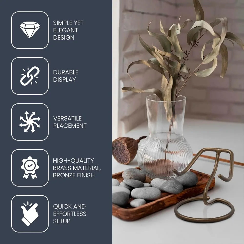 supporto per urna per urna a cuore, espositore per urna per la casa - supporto per ricordo a cuore in bronzo