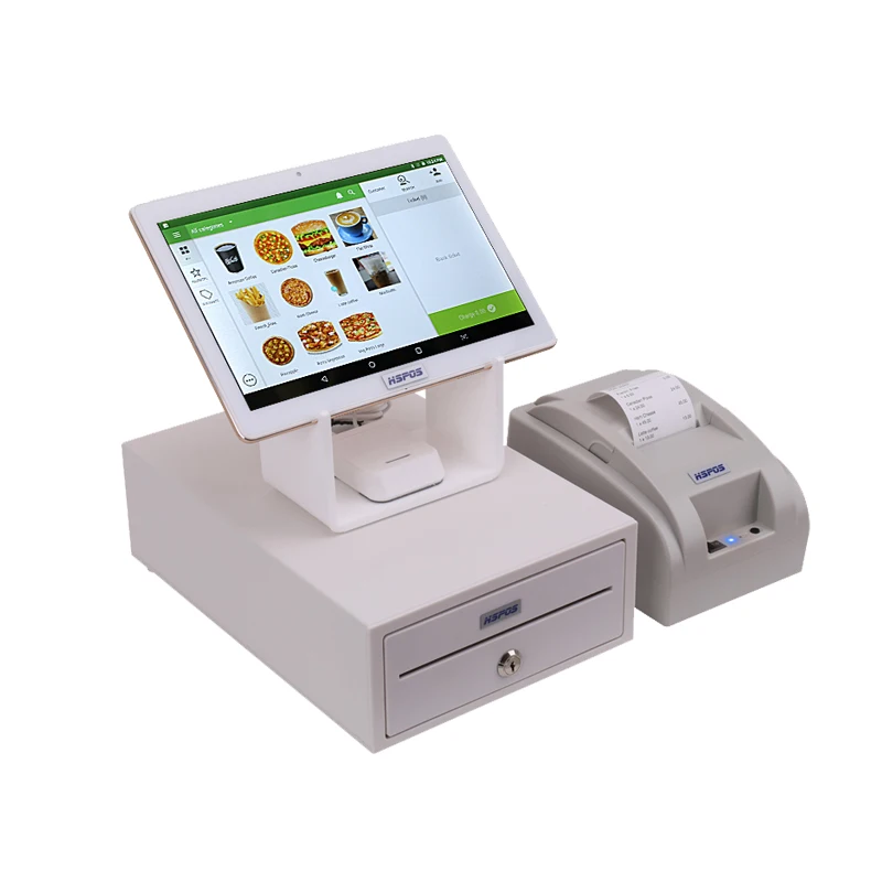 10 Inch Cheap Android Tablet Cash Register POS Machine With POS Software And Thermal Printer For Retail Restaurant Supermarket