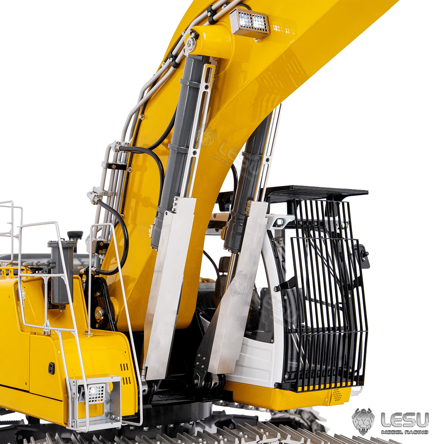 

LR956 LESU 2 рычага, 6 каналов, 95% металл, 1/14, гидравлический экскаватор с дистанционным управлением, радиоуправляемый экскаватор, строительная машина, 4 МПа, двойной насос, светильник