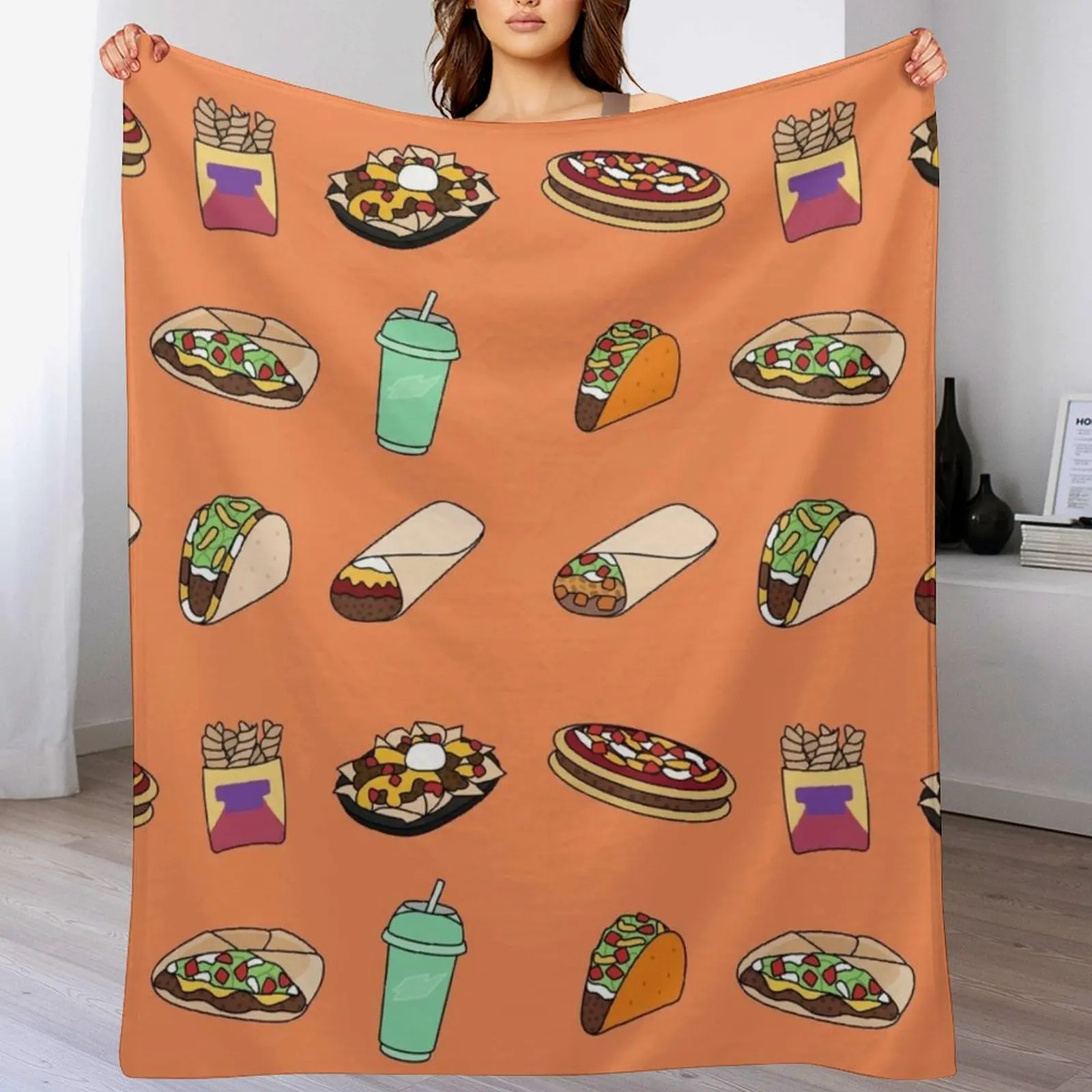 Taco Bell Throw Blanket Moving Thin valentine gift ideas Blankets