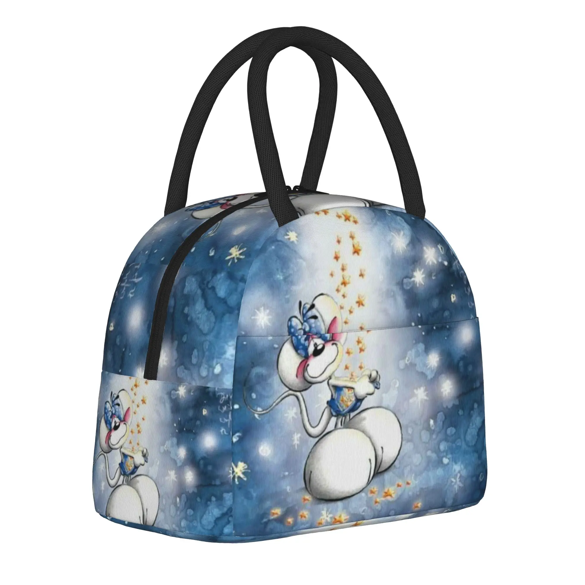 Diddl mouse Thermal Insulated Lunch Bag for Work  Reusable Food Container Bags Men Women Cooler Thermal Lunch Boxes