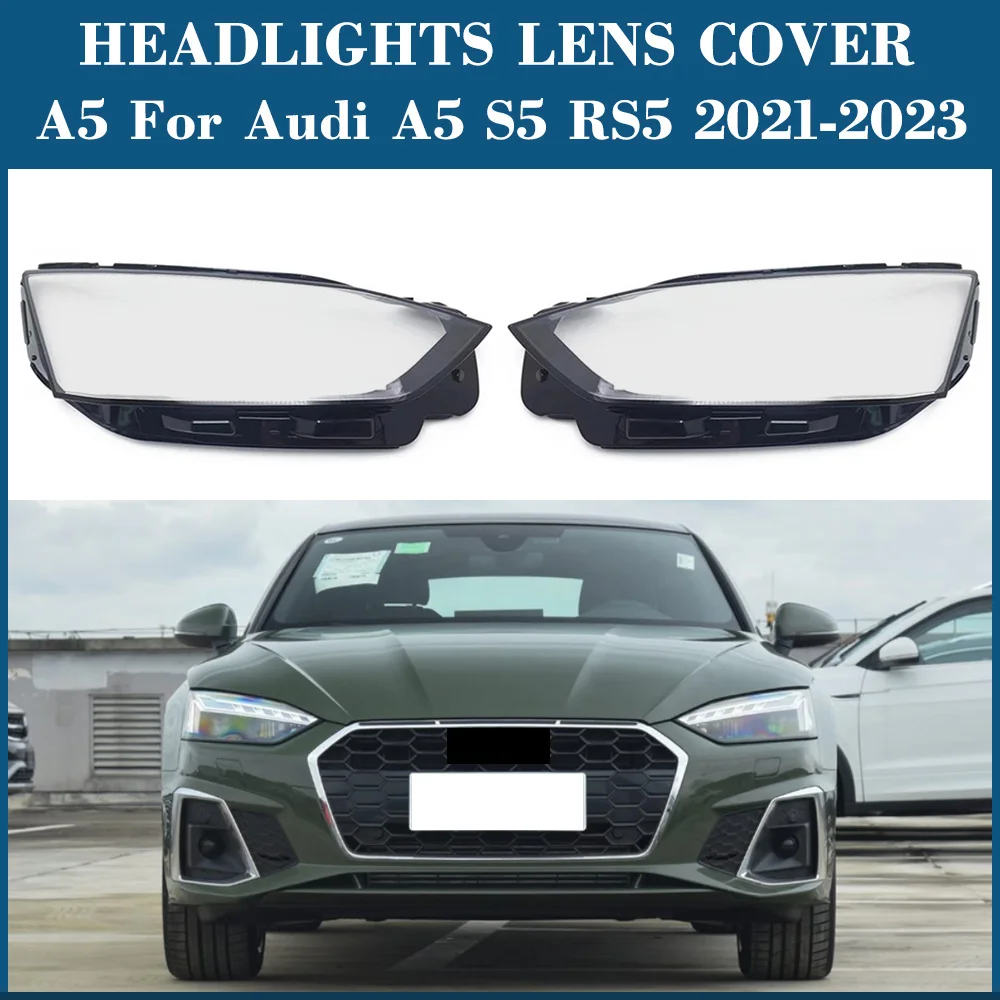 

Transparent Headlight Cover Lampshade Lamp Lens Shell Headlamp Housing Plexiglass A5 S5 RS5 For Audi A5 S5 RS5 2021 2022 2023