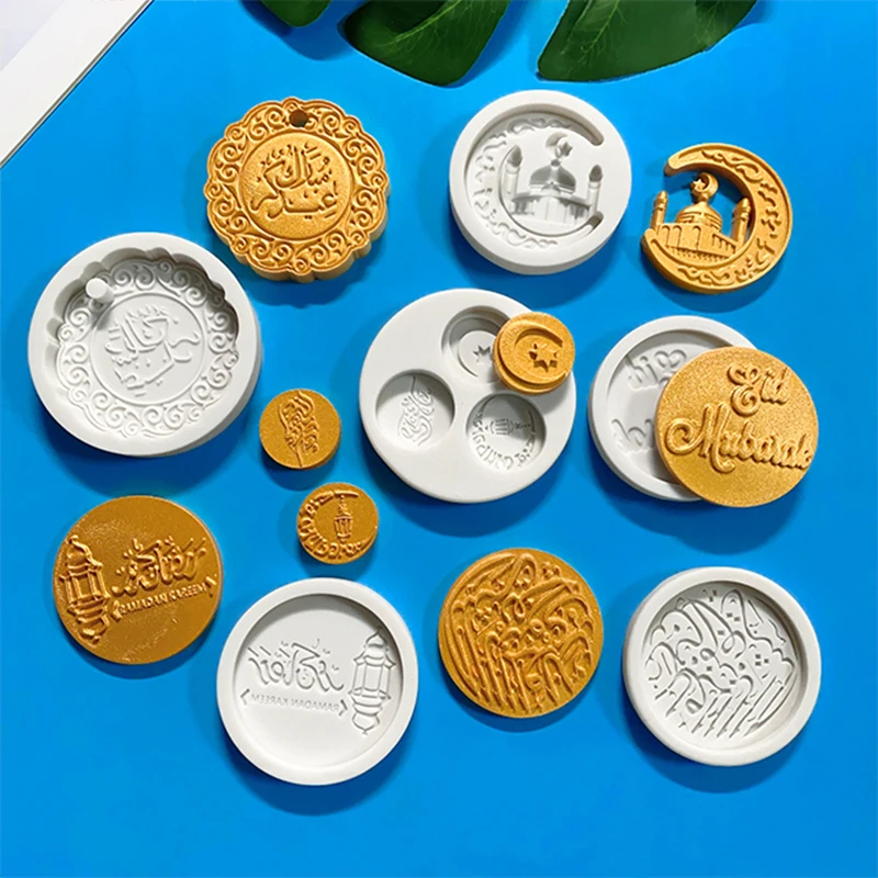 New 15-piece set of stars, moon and sheep seals, silicone molds, holiday cake decoration, creative DIY chocolate candy soap mold