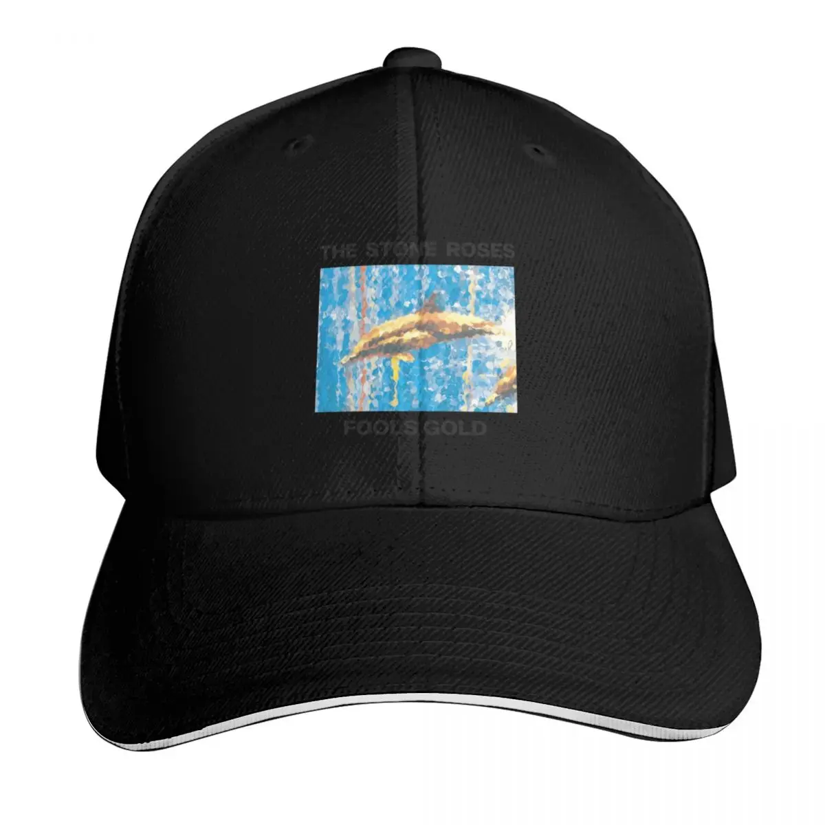 Stone Roses Merch The Stone Roses FOOLS GOLD Baseball Cap Snapback Flat Bill Strapback Dad Hat Six Panel Structured Crown