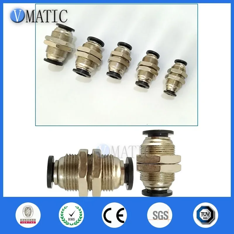 M4M6M8M10/M12 Buis met schroefdraad naar buis Pneumatische fittingconnector