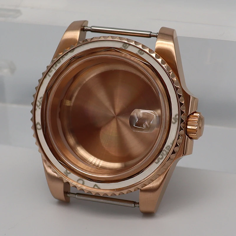 NH35 ملحقات تعديل علبة الساعة 316L تقويم من الفولاذ المقاوم للصدأ زجاج الياقوت متوافق مع حركة ميوتا 8215