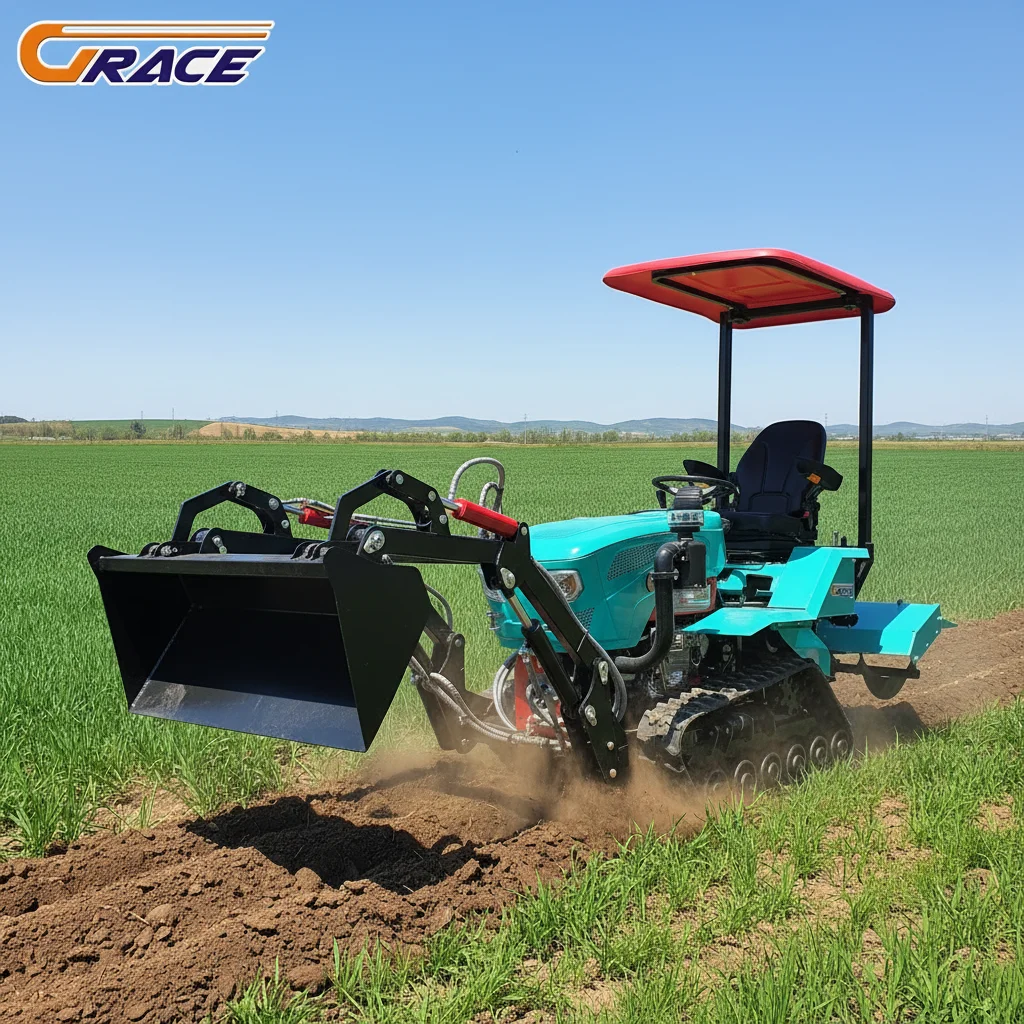 

Customize Small Crawler Tractor 25HP 35HP 40HP Mini Farm Tractor For Orchard Greenhouse Cultivation