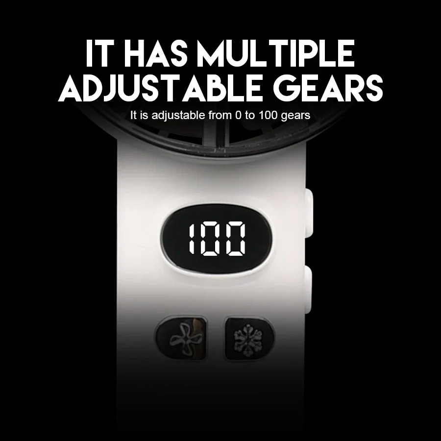 3000 مللي أمبير مروحة صغيرة محمولة 100 سرعات الرياح تبريد فوري مع وضع الثلج مروحة يدوية USB مراوح كهربائية قابلة للشحن مروحة التخييم