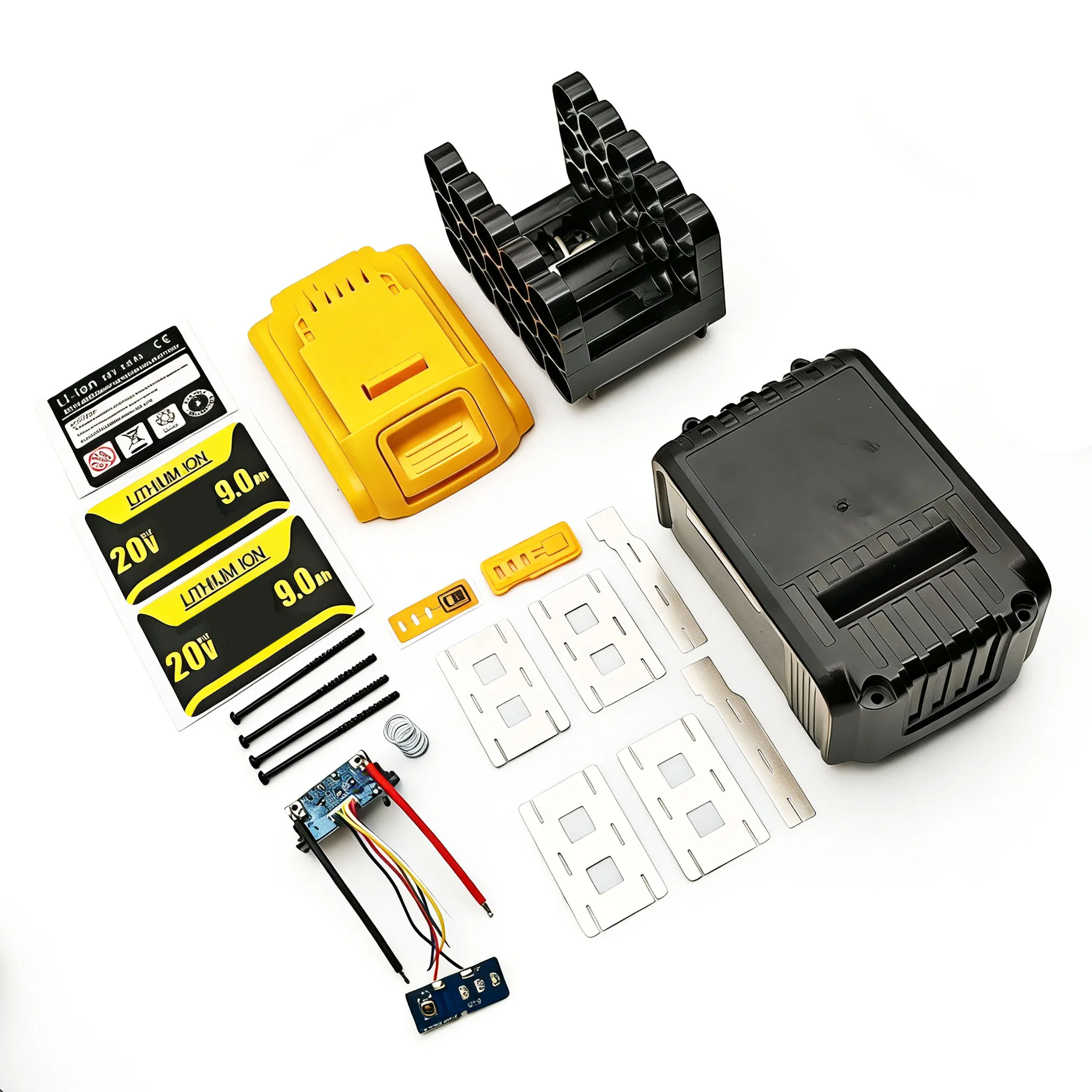 DCB200 Li-ion Battery Case 15*18650 BMS PCBA Charging Protection Circuit Board Box Housings For DeWalt 18V 20V For XR DCB206