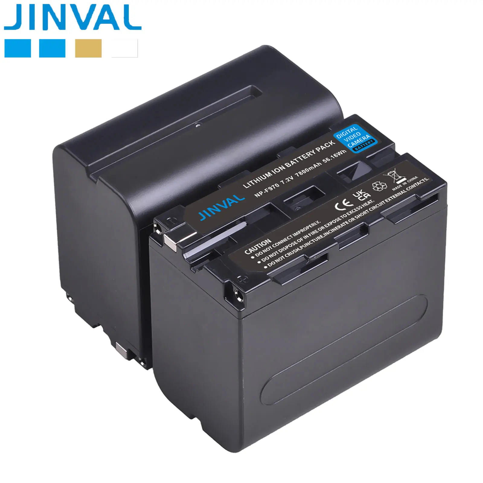 JINVAL 7800mAh NP-F970 Battery F750 F550 F570 Rechargeable Battery + Fast Dual Charger For Sony HXR-MC2500C PXW-Z90 FDR-AX1
