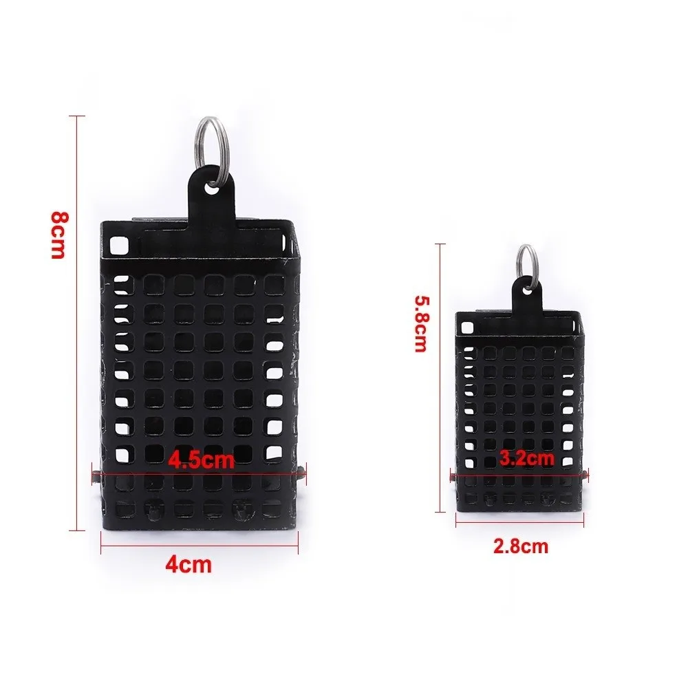 Bait Container Square Shape Metal Feeder Wire Material 30g-100g Weight Bait Cage Bait Basket Holder Carp Fishing view 6