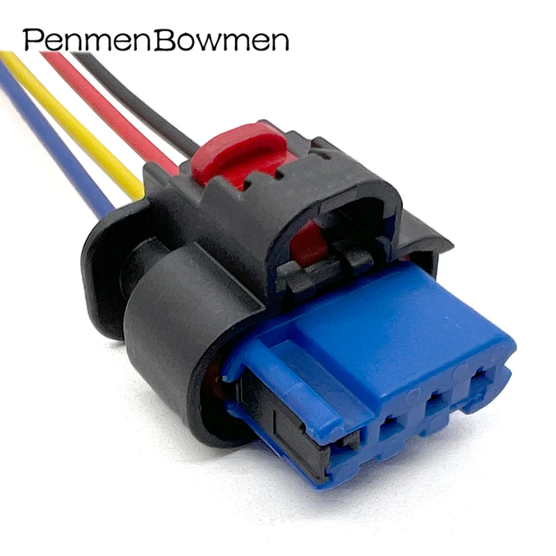1 Set 4 Pin Auto Ignition Coil High Voltage Electrical Connectors Wire Harness Plug For 1-2296696-1 1-2203773-1