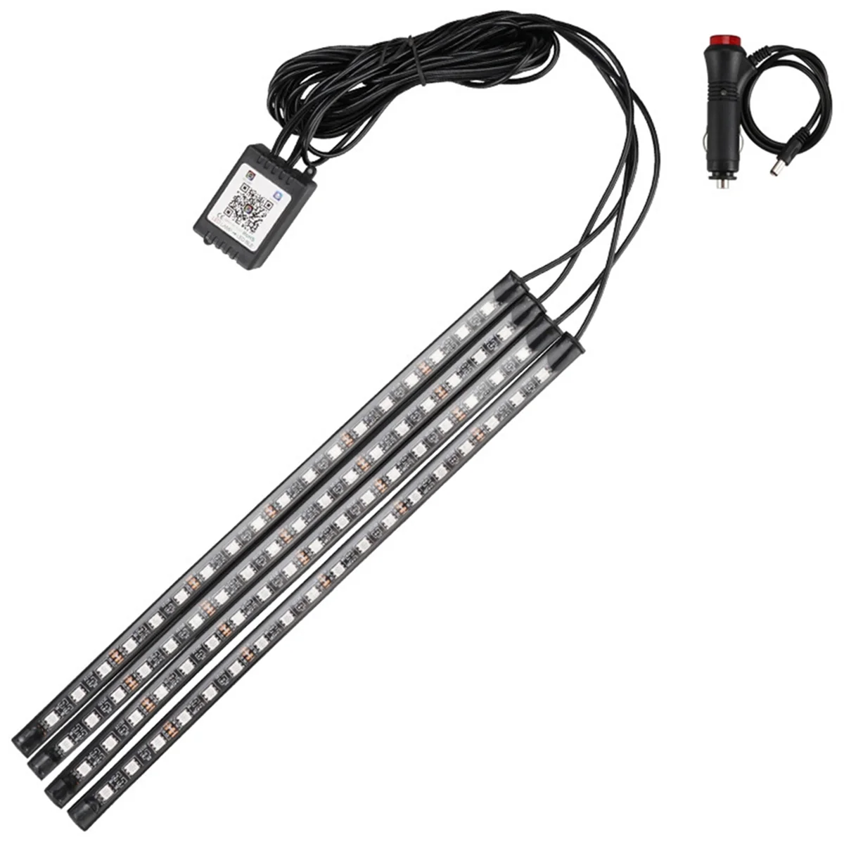 

AT42 LED Lights for Motorcycle RGB APP Sound Control Moto Backlight Flexible Waterproof Decoration Light Neon Strip 72 Lights