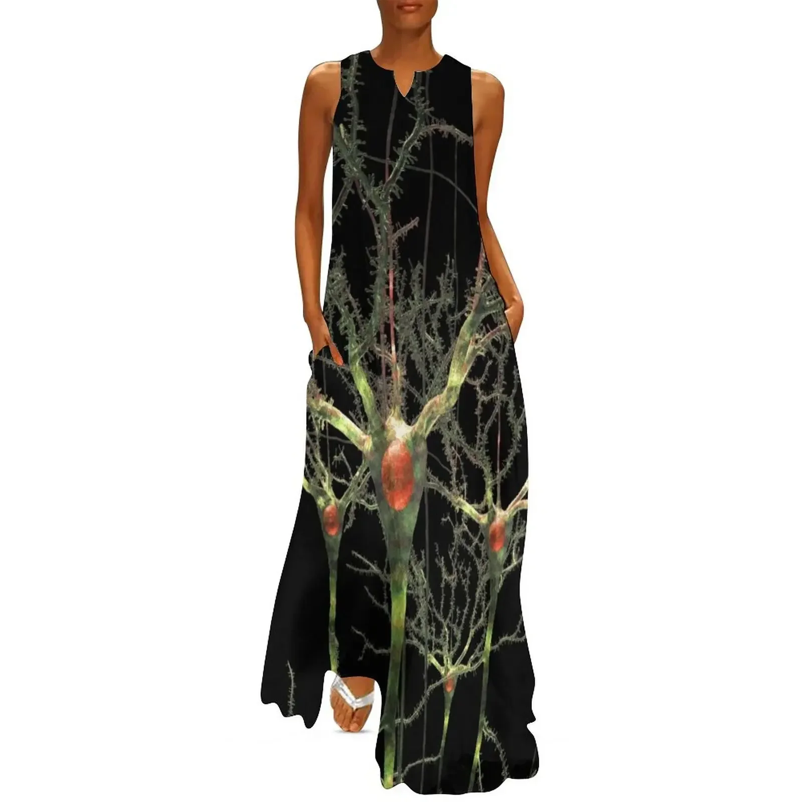 

Neurons or Brain Cells Long Dress women party dresses Dresses gala dresses summer women's summer clothing 2025 Dress
