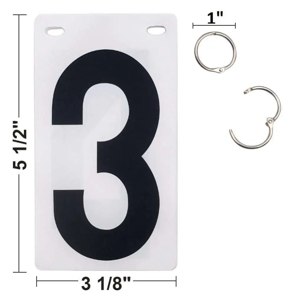 0-9 Number Sports Competition Digit Scoreboard Replacement Cards Basketball Football Score Boards Outdoor Sports Accessories