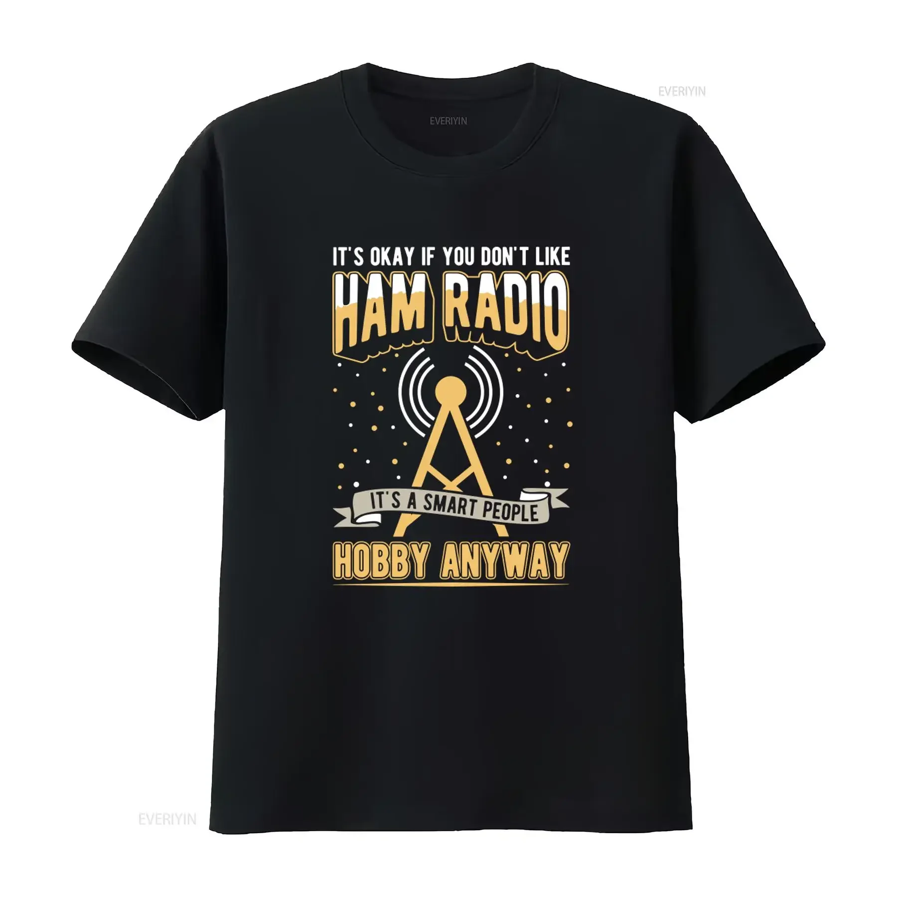 Ham Radio T Shirt Antenna S Amateur Operator It's Okay If You Don't Like A Smart People Hobby Anyway vintage Washed fashion
