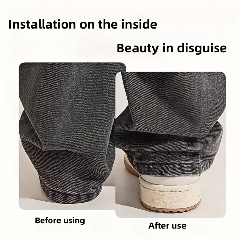 2/4/6/pcs invisible leg shortening clip, non-slip pants edge clip, used for anti-drag pants hem fixing device, seam-free hidden