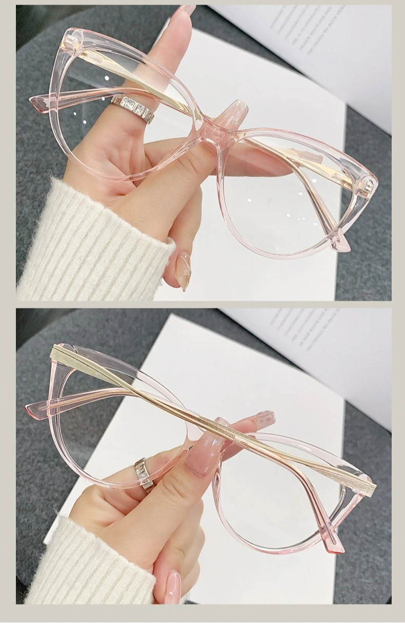 Anti-Blaulicht-/Augenschutz-Brillengläser. Langlebige Brillengestelle mit Metallscharnieren. Minimalistisches Design ist fortgeschrittener – Detail 10