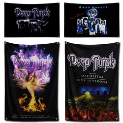 3x5 Ft British Famous Band Decoration Bedroom Wall Art Indoor Banner for DEEP PURPLEs Flag Polyester Digital Printing Tapestry